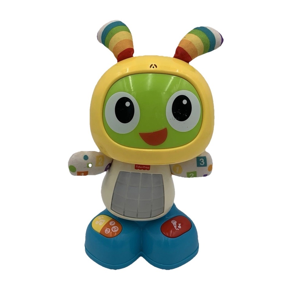 Fisher Price BRIGHT BEATS Dance & Move BEATBO Robot Lights Music Talking WORKS